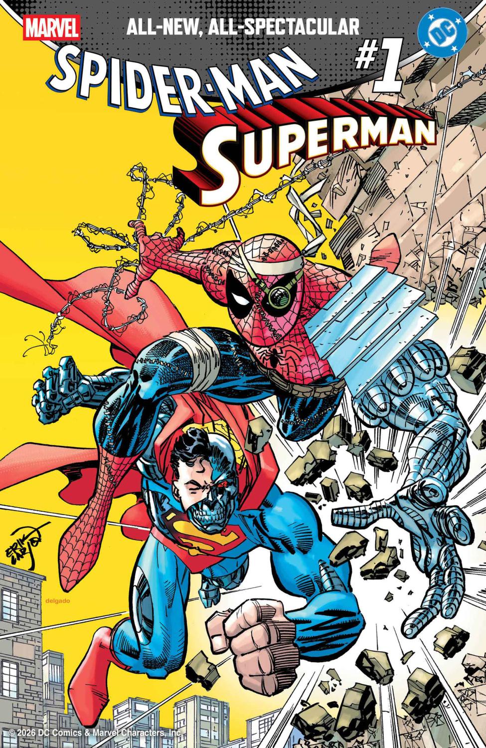 MARVEL DC SPIDER-MAN SUPERMAN #1 ERIK LARSEN VAR