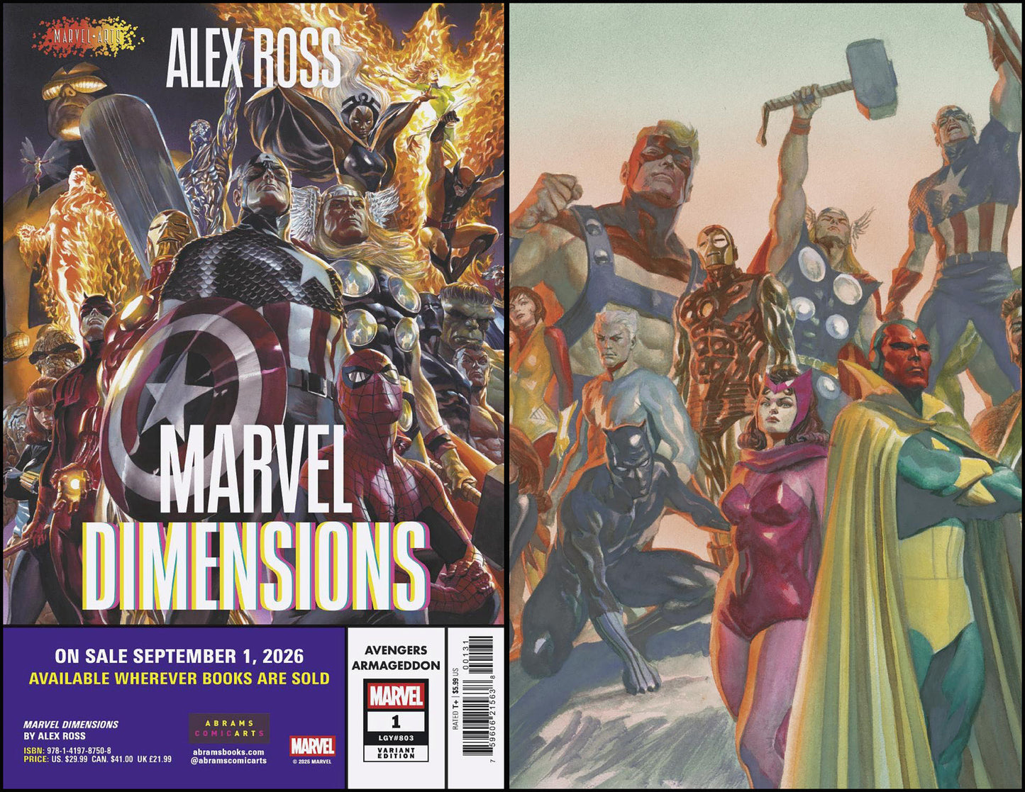 AVENGERS ARMAGEDDON #1 CVR C ALEX ROSS MARVEL DIMENSIONS VAR