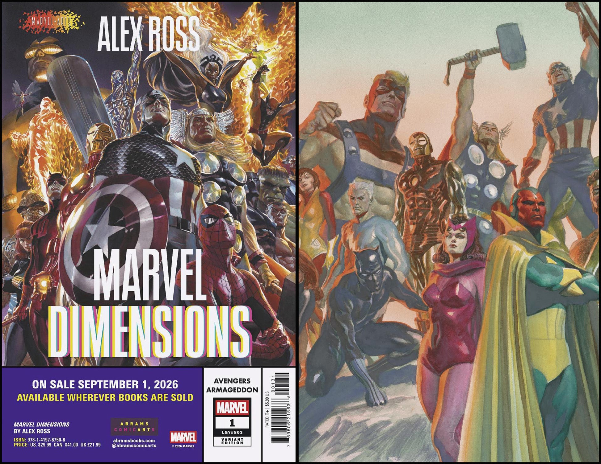 AVENGERS ARMAGEDDON #1 CVR C ALEX ROSS MARVEL DIMENSIONS VAR