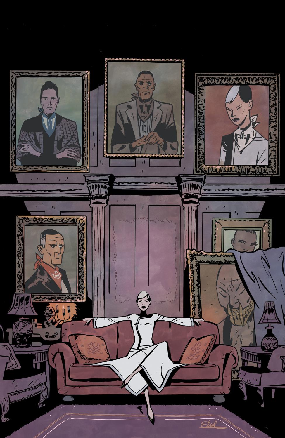 FALL OF THE HOUSE OF SLAUGHTER #1 C VAR FULL ART CHARRETIER CVR C