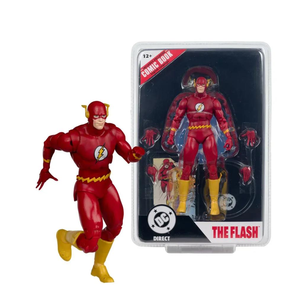 DC DIRECT FLASH 123 BARRY ALLEN FLASH FIGURE W/COMIC