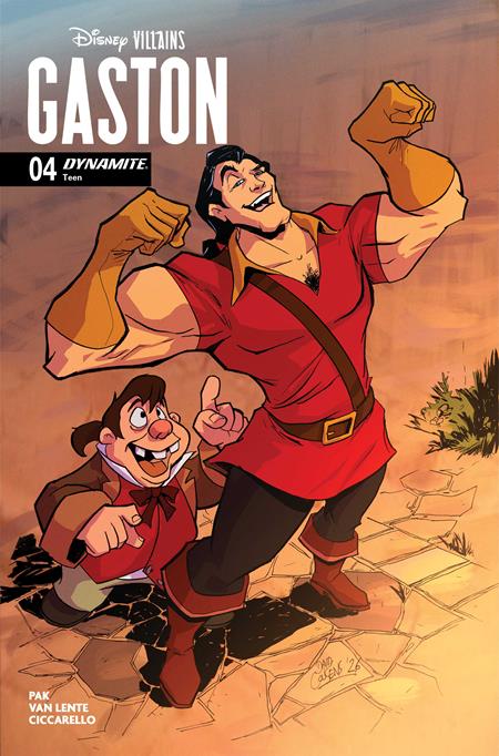 DISNEY VILLAINS GASTON #4 CVR D DAVID COUSENS VAR