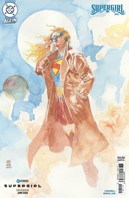 SUPERGIRL #14 CVR E JIM LEE SUPERGIRL MOVIE CARD STOCK VAR THE REIGN OF THE SUPERBOYS
