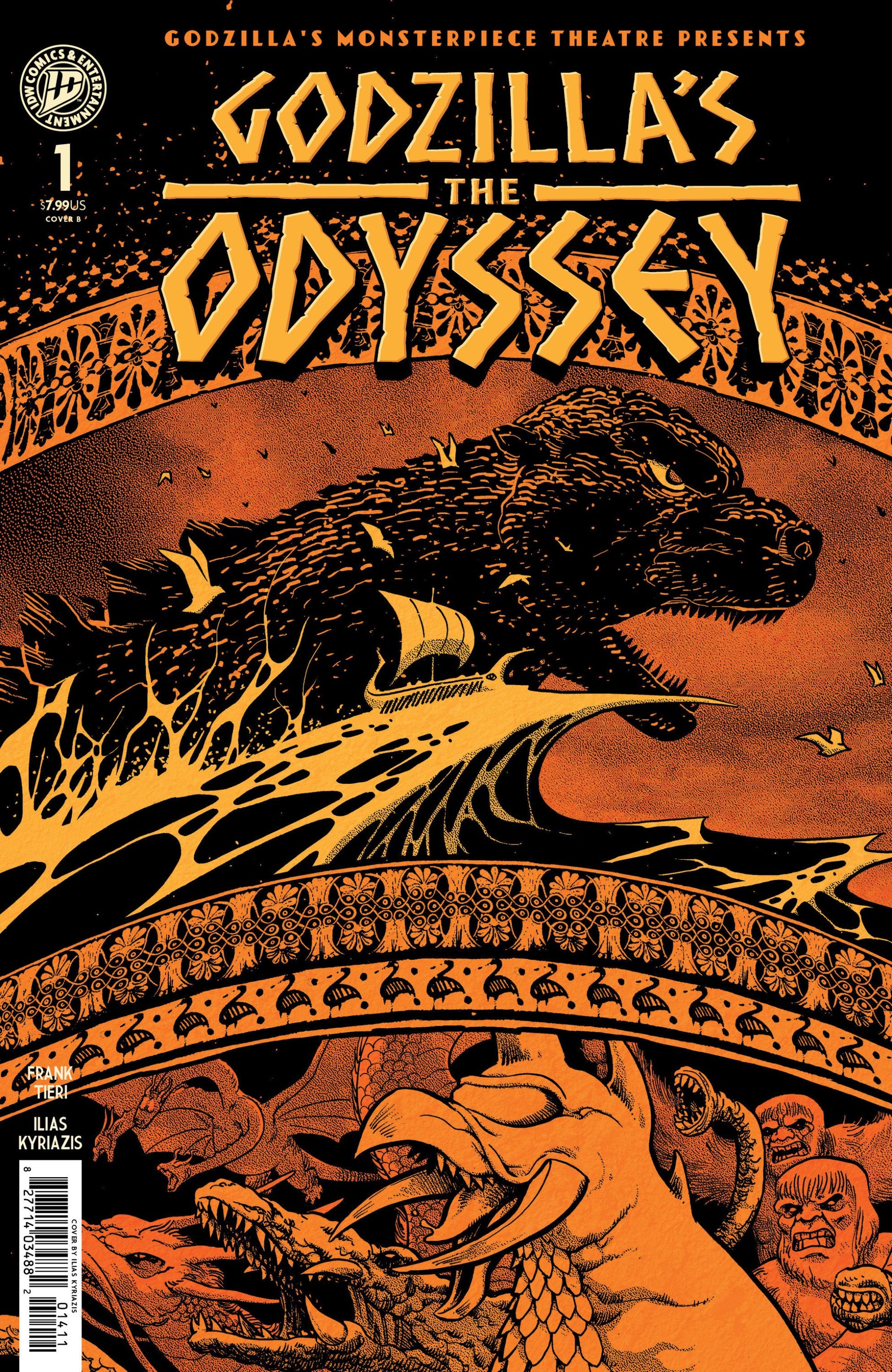GODZILLAS MONSTERPIECE THEATRE PRESENTS GODZILLAS THE ODYSSEY CVR B KYRIAZIS VAR