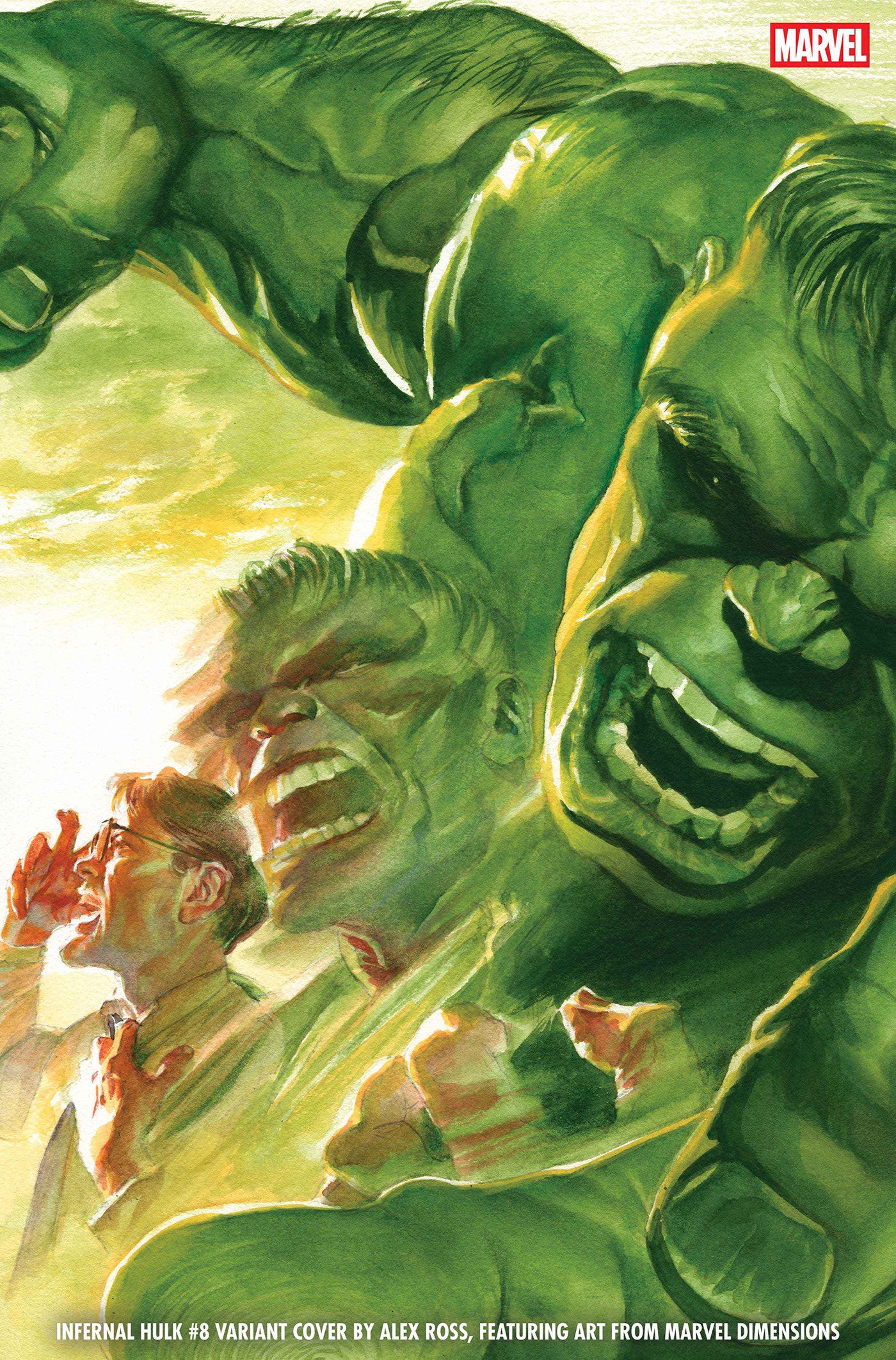 INFERNAL HULK #8 CVR B ALEX ROSS MARVEL DIMENSIONS VAR