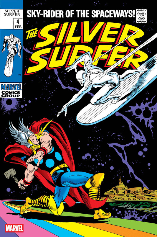 SILVER SURFER #4 FACSIMILE EDITION CVR B FOIL VAR
