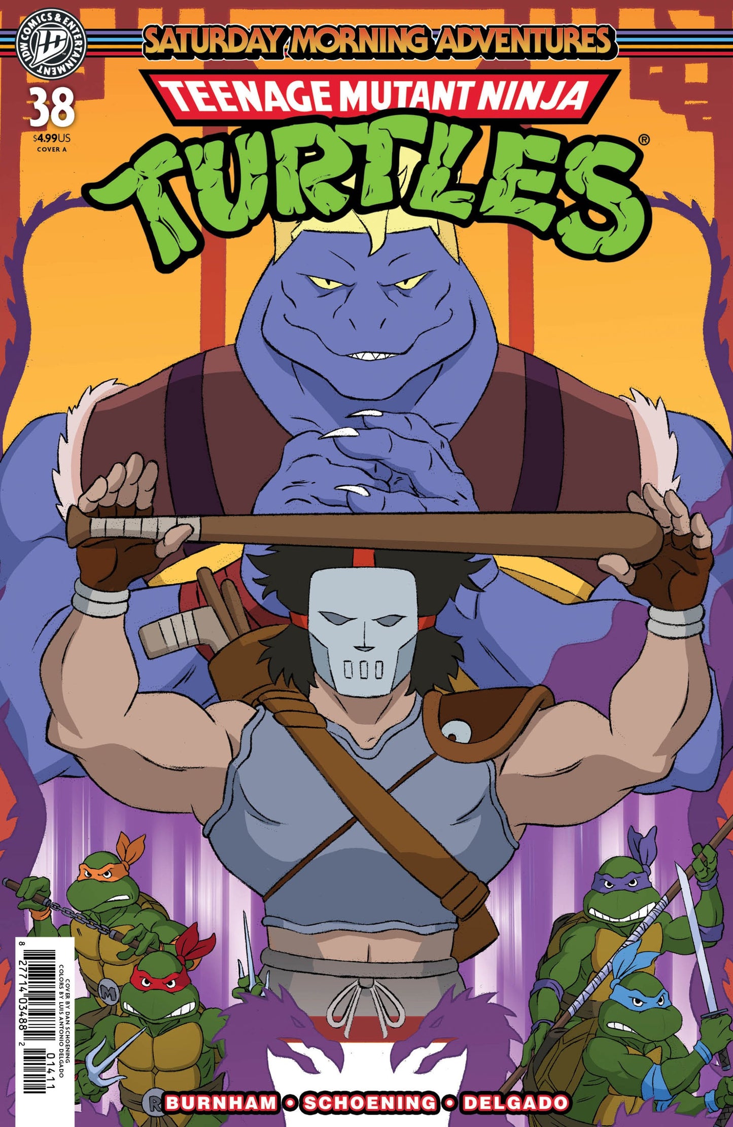 TEENAGE MUTANT NINJA TURTLES SATURDAY MORNING ADVENTURES #38 COVER A SCHOENING CVR A