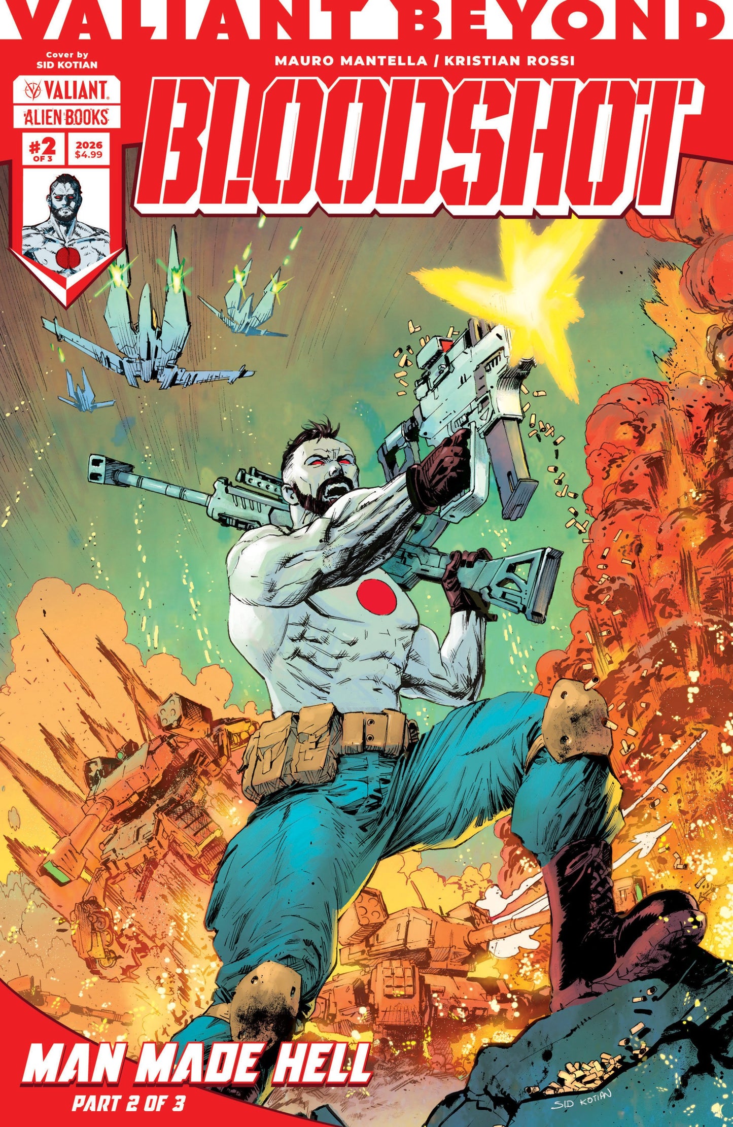 VALIANT BEYOND BLOODSHOT #5--MAN MADE HELL #2 VAR B KOTIAN CVR B