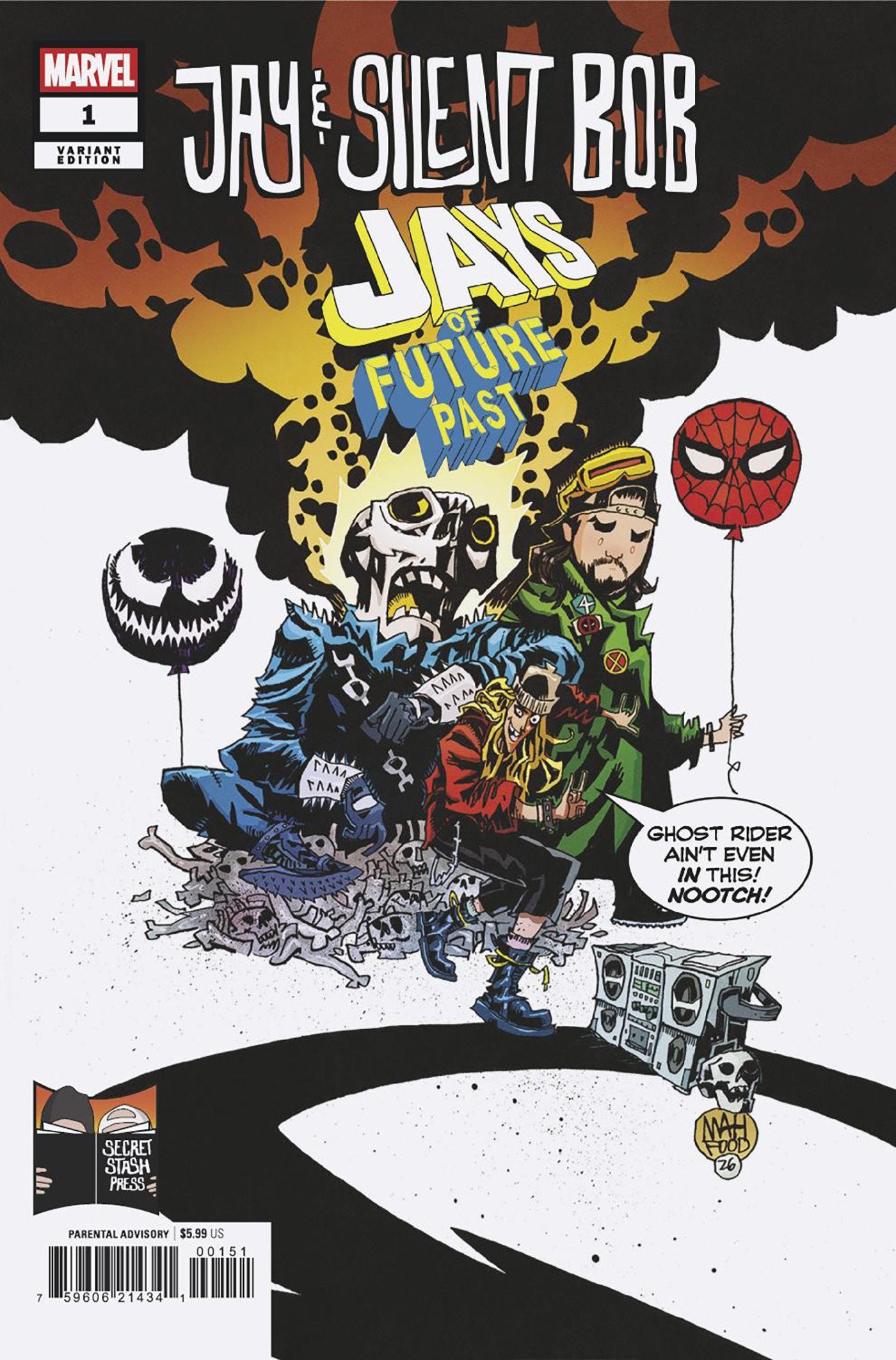 JAY AND SILENT BOB JAYS OF FUTURE PAST #1 CVR E JIM MAHFOOD VAR