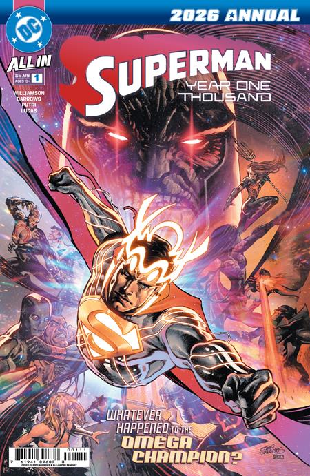 SUPERMAN ANNUAL YEAR ONE THOUSAND #1 ONE SHOT CVR A EDDY BARROWS DC K.O.