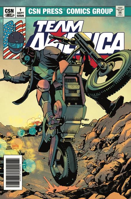 TEAM AMERICA RACING FULL THROTTLE EDITION #1 ONE SHOT CVR B JAVIER SALTARES VARIANT