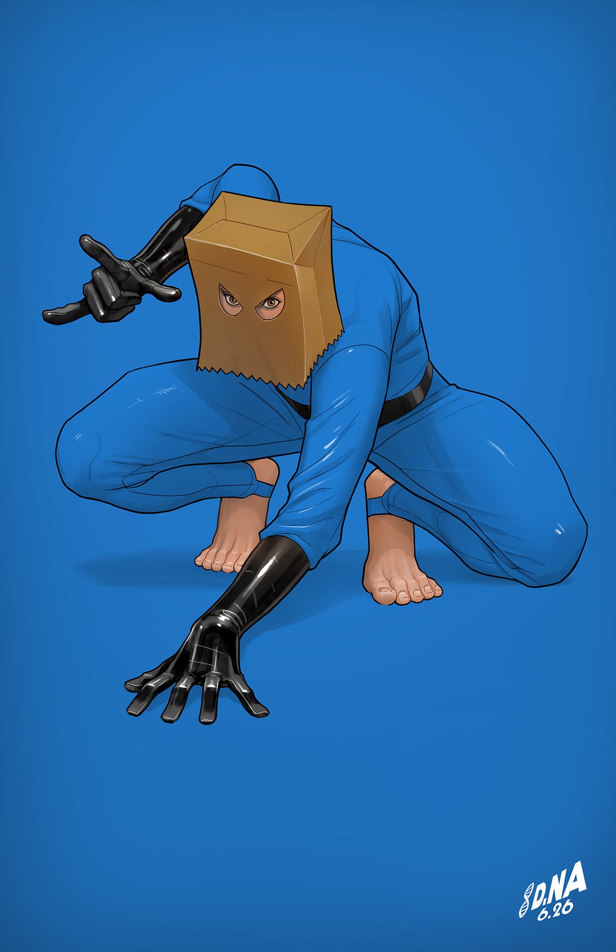 AMAZING SPIDER-MAN #33 1:50 INCV DAVID NAKAYAMA COLOR BLOCK BLUE VIRGIN VAR