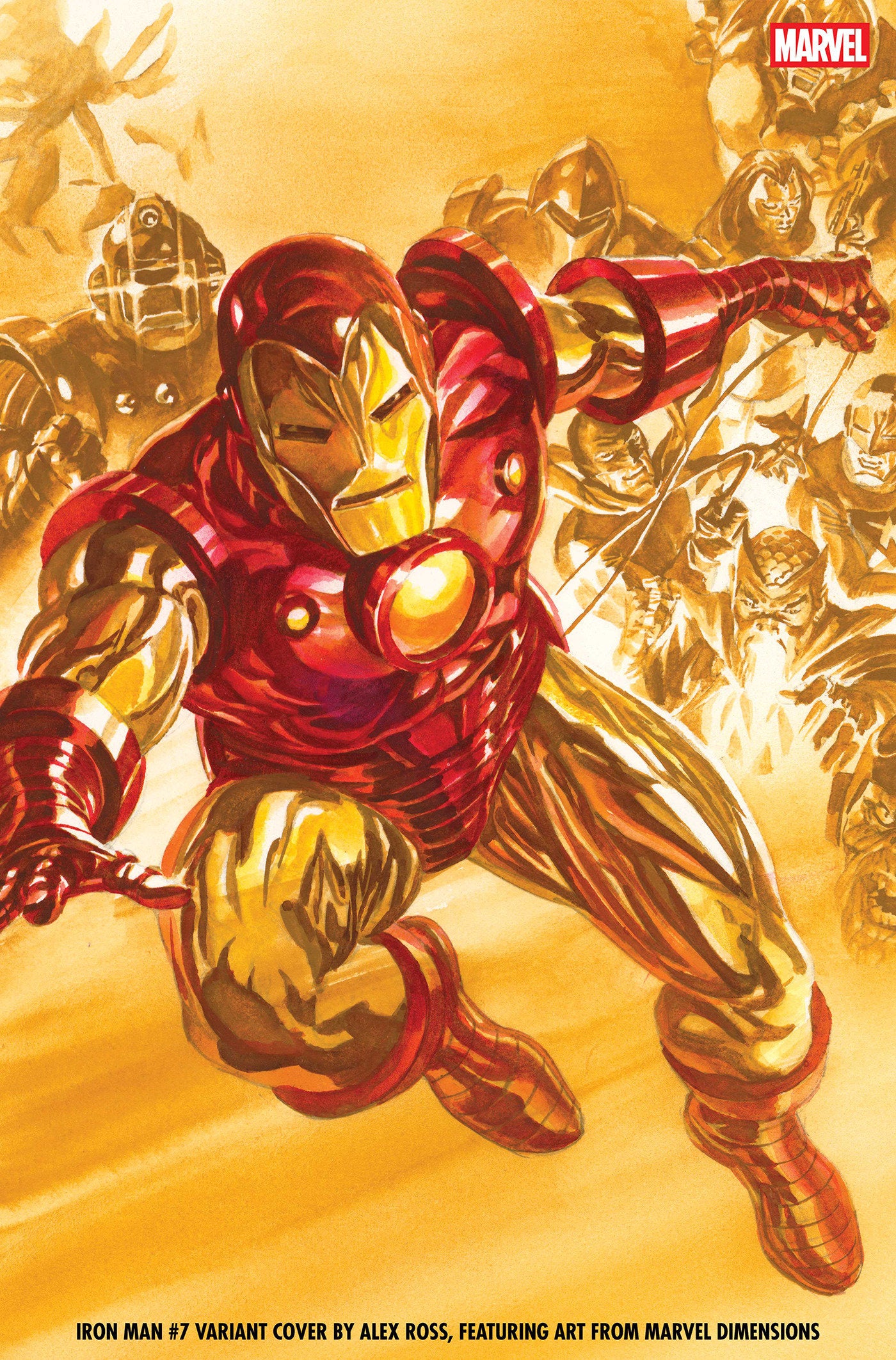 IRON MAN #7 ALEX ROSS MARVEL DIMENSIONS VAR CVR E