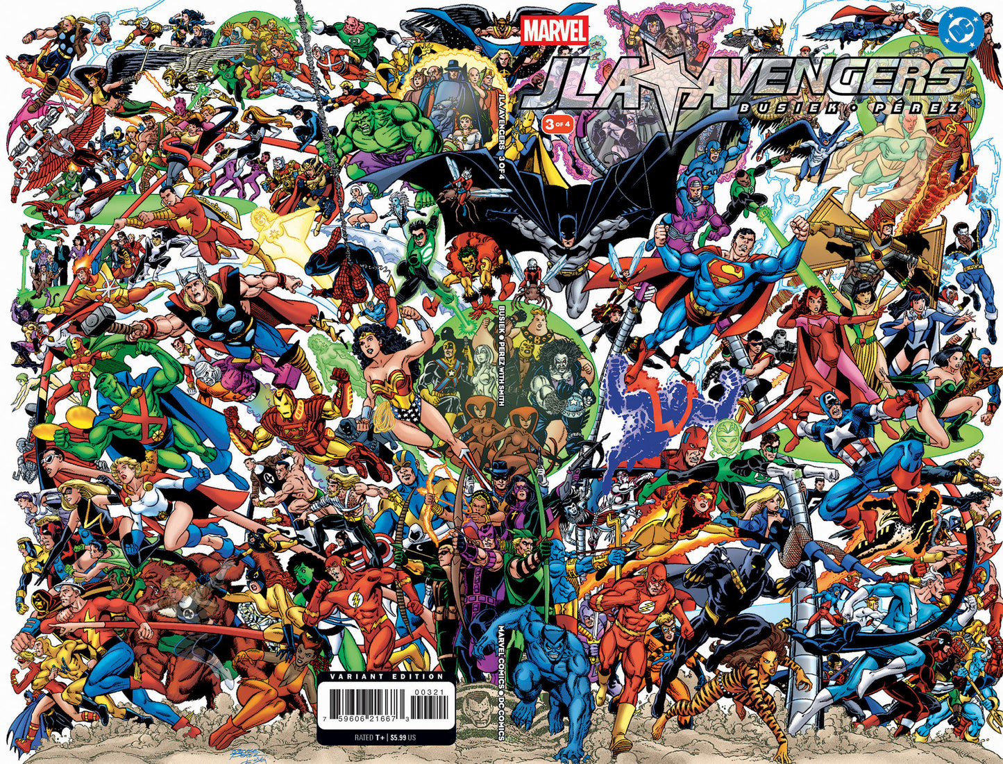JLA AVENGERS #3 FACSIMILE EDITION CVR B FOIL WRAPAROUND VAR