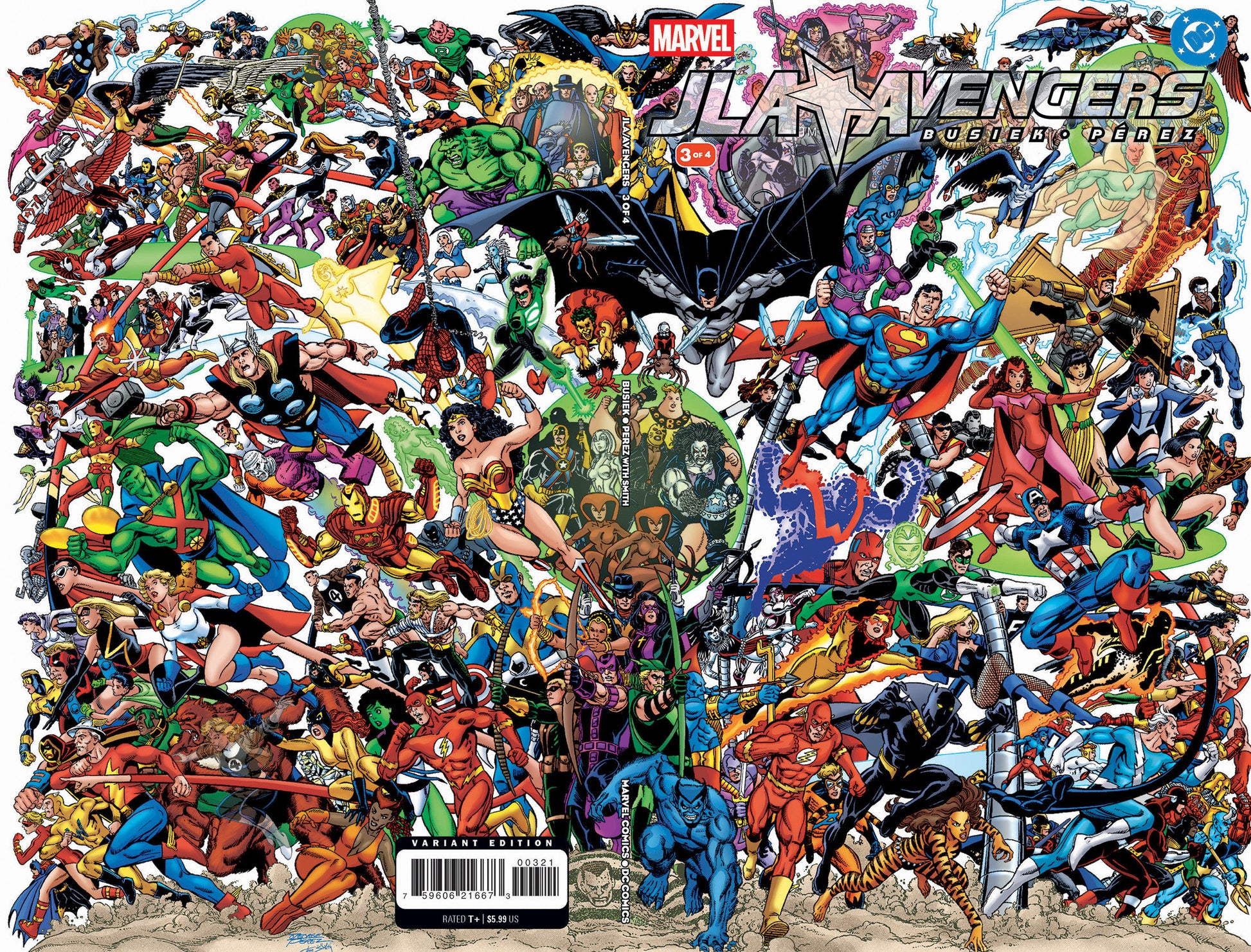 JLA AVENGERS #3 FACSIMILE EDITION CVR B FOIL WRAPAROUND VAR