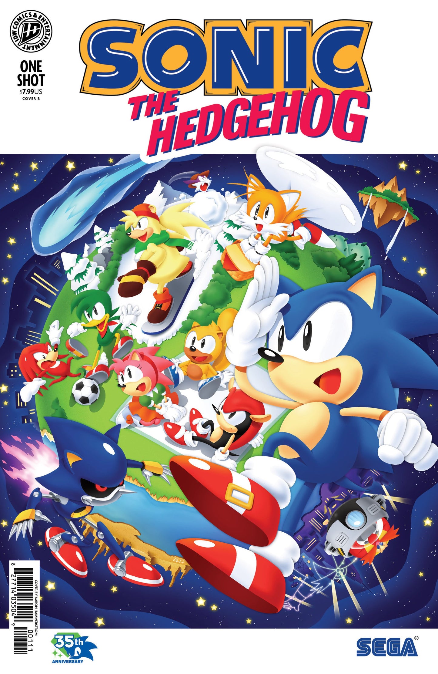 SONIC THE HEDGEHOG 35TH ANNIVERSARY SPECIAL VAR B HAMMERSTROM CVR B
