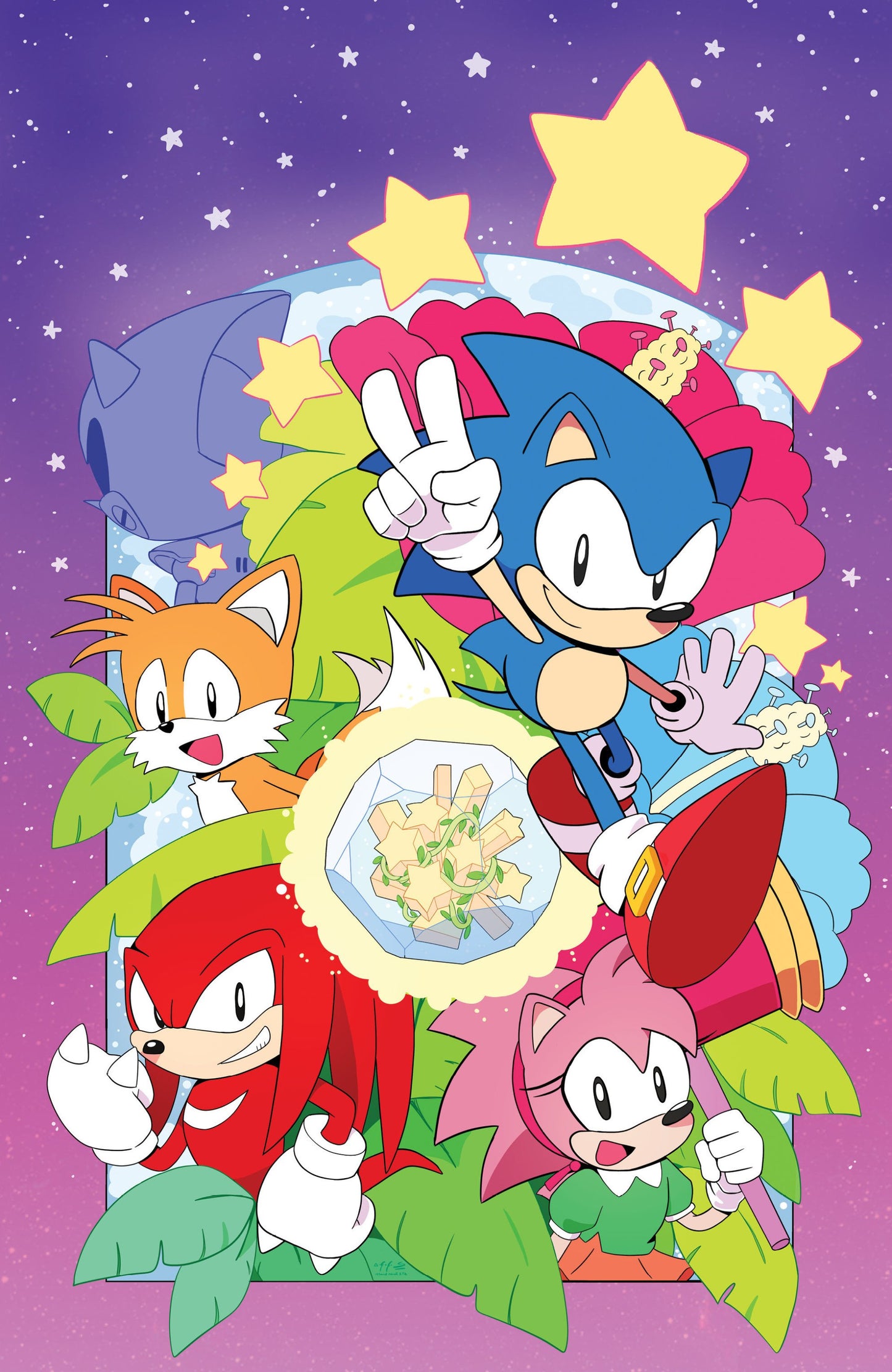 SONIC THE HEDGEHOG 35TH ANNIVERSARY SPECIAL VAR C FOIL ATA FULL ART CVR C