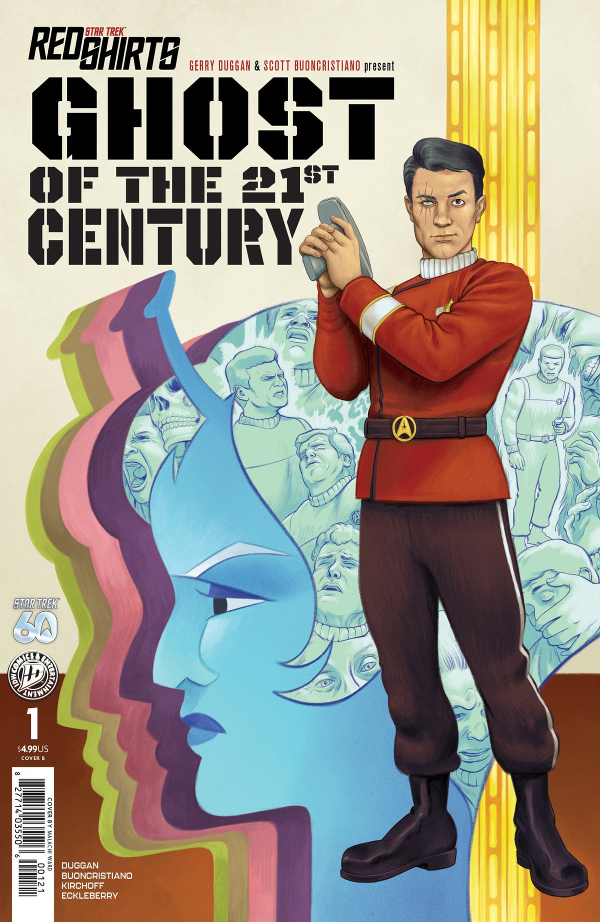 STAR TREK RED SHIRTS--GHOST OF THE 21ST CENTURY #1 CVR B WARD VAR