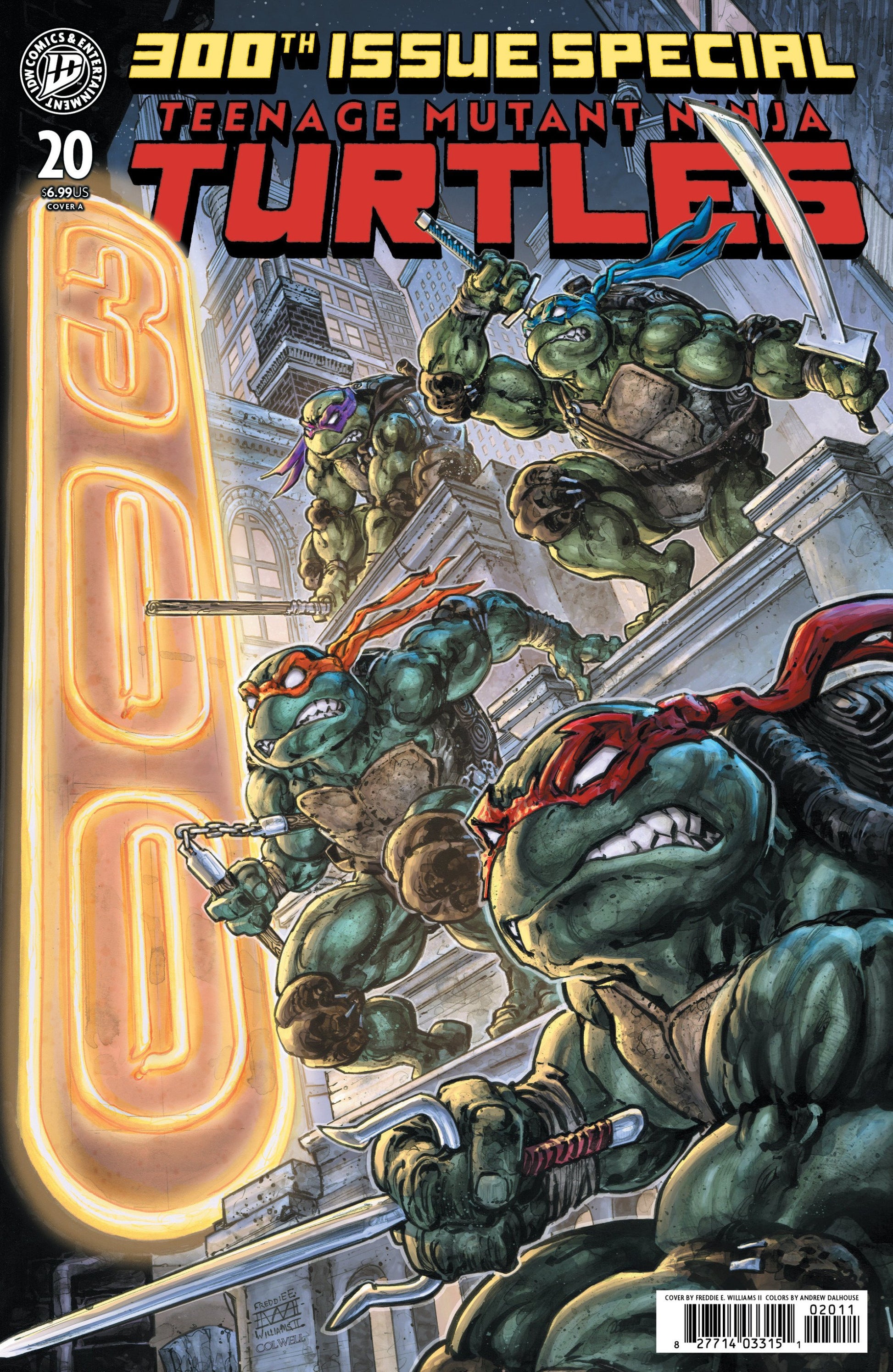 TEENAGE MUTANT NINJA TURTLES #20 300TH ISSUE SPECIAL COVER A WILLIAMS II CVR A