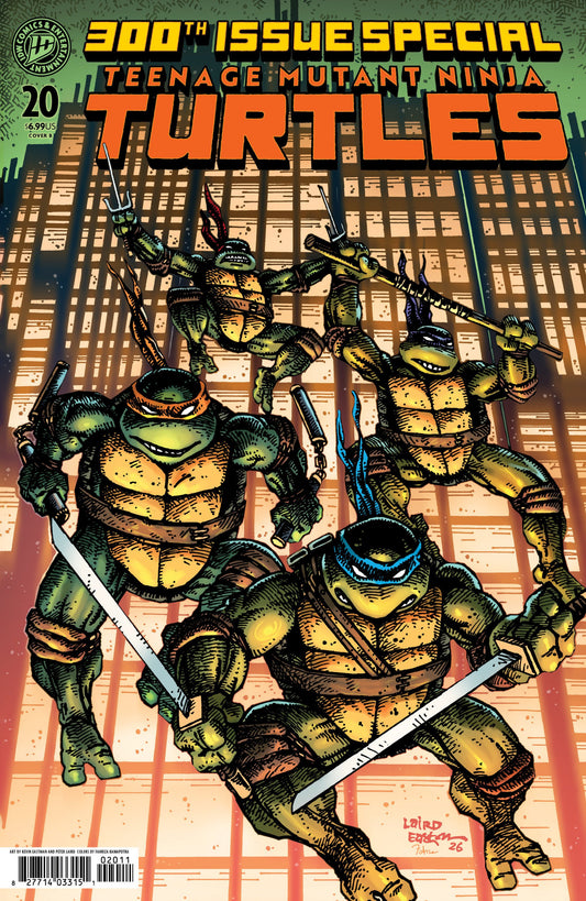 TEENAGE MUTANT NINJA TURTLES #20 CVR B 300TH ISSUE SPECIAL EASTMAN AND LAIRD VAR