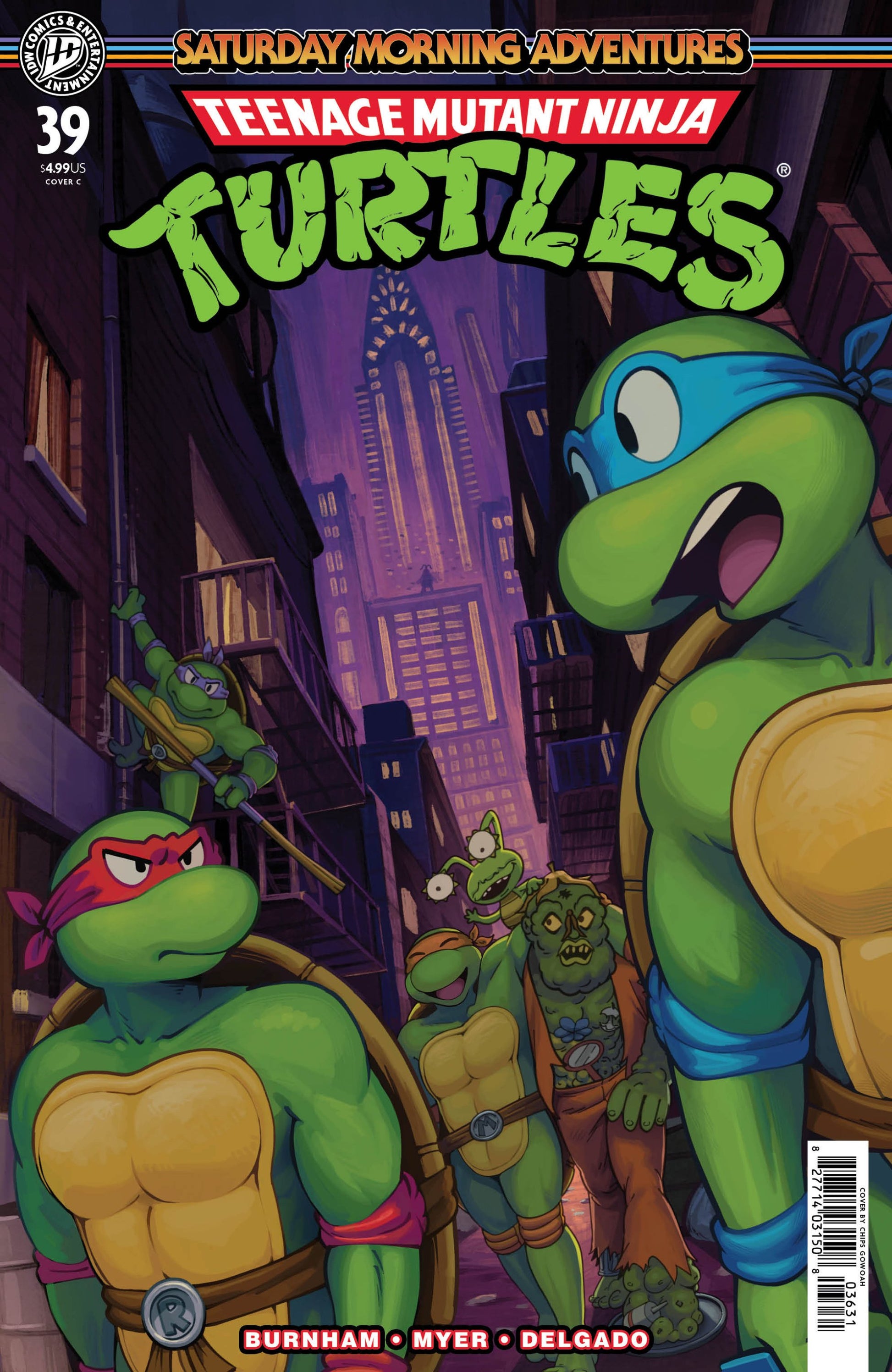 TEENAGE MUTANT NINJA TURTLES SATURDAY MORNING ADVENTURES #39 VAR C GOWOAH CVR C