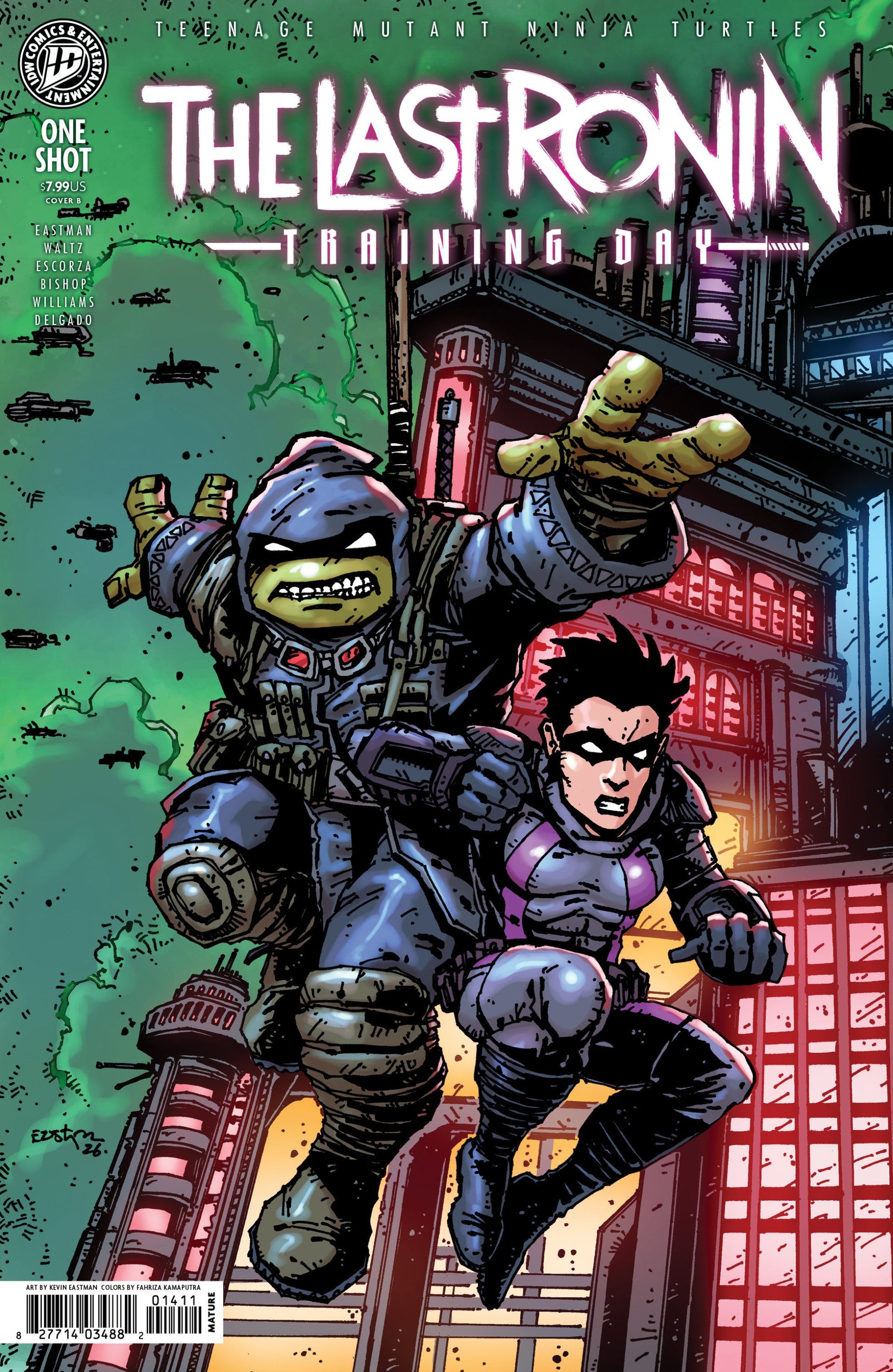TEENAGE MUTANT NINJA TURTLES THE LAST RONIN--TRAINING DAY CVR B EASTMAN VAR