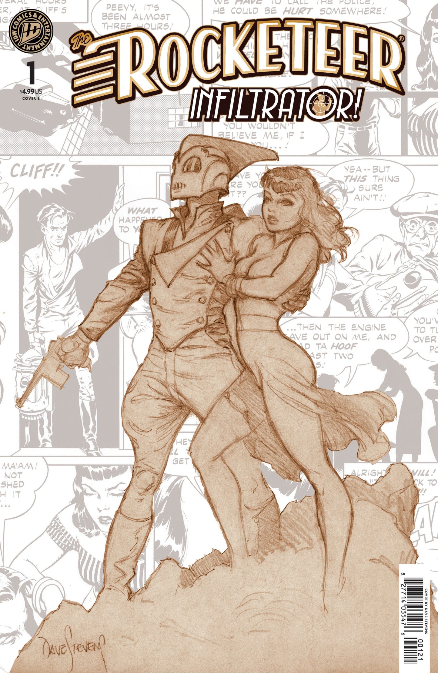 THE ROCKETEER INFILTRATOR #1 VAR B STEVENS CVR B