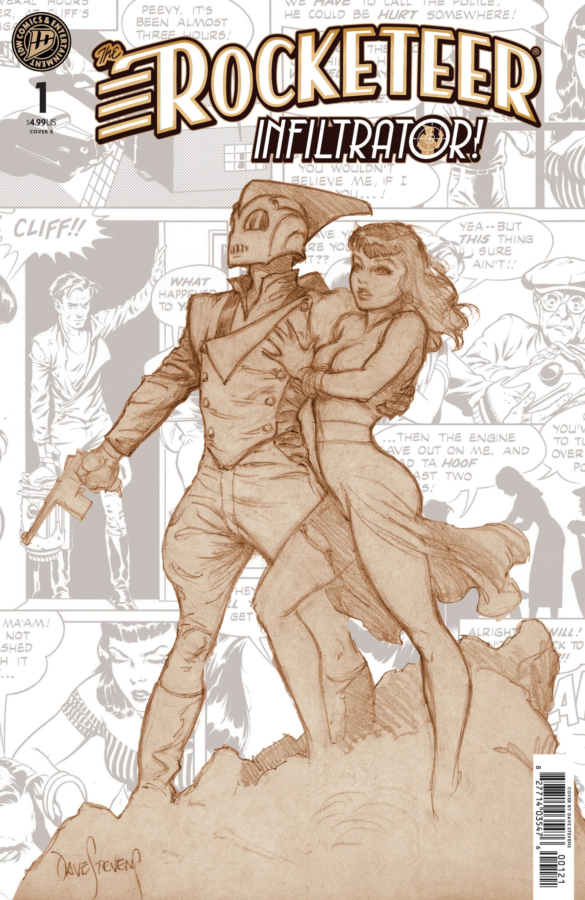 THE ROCKETEER INFILTRATOR #1 VAR B STEVENS CVR B