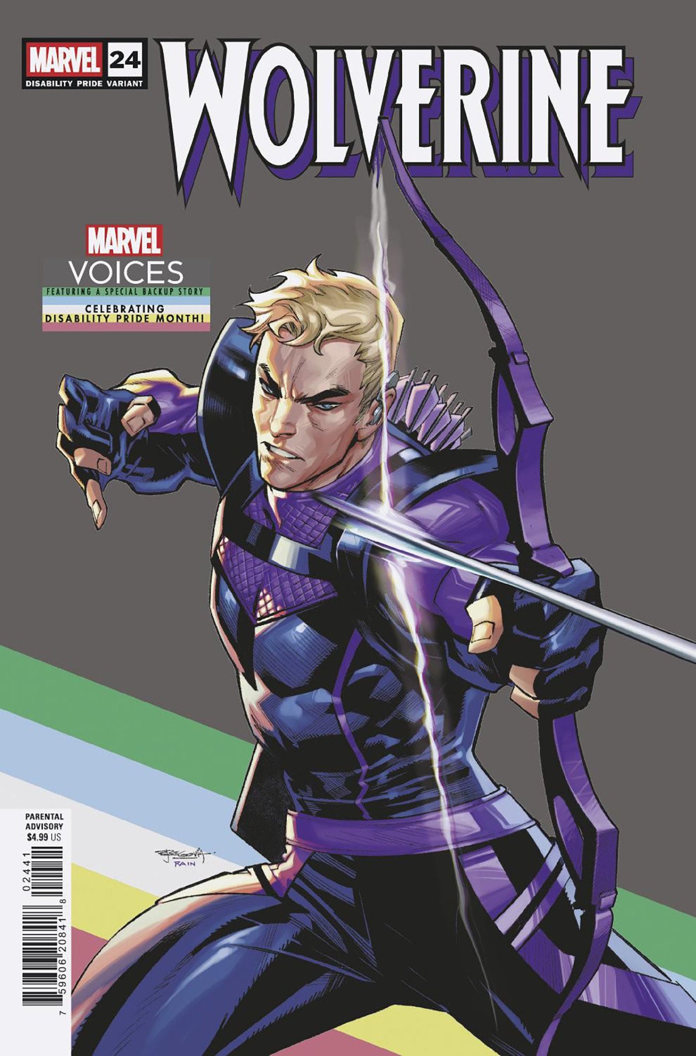 WOLVERINE #24 STEPHEN SEGOVIA DISABILITY PRIDE VAR CVR D