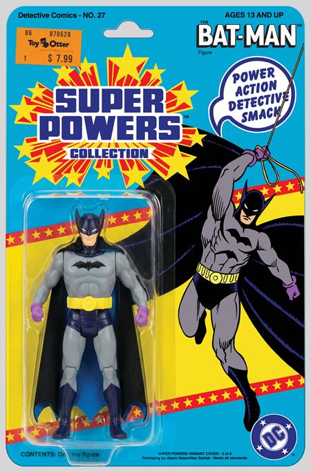 DETECTIVE COMICS #27 FACSIMILE EDITION CVR B JASON GEYER & ALEX SAVIUK FIRST APPEARANCE BATMAN SUPER POWERS ACTION FIGURE CARD STOCK VAR 2026