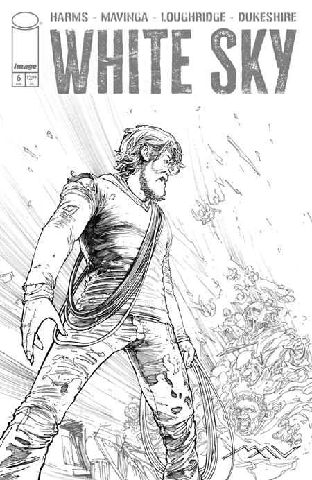 WHITE SKY #6 CVR C JP MAVINGA B&W VAR