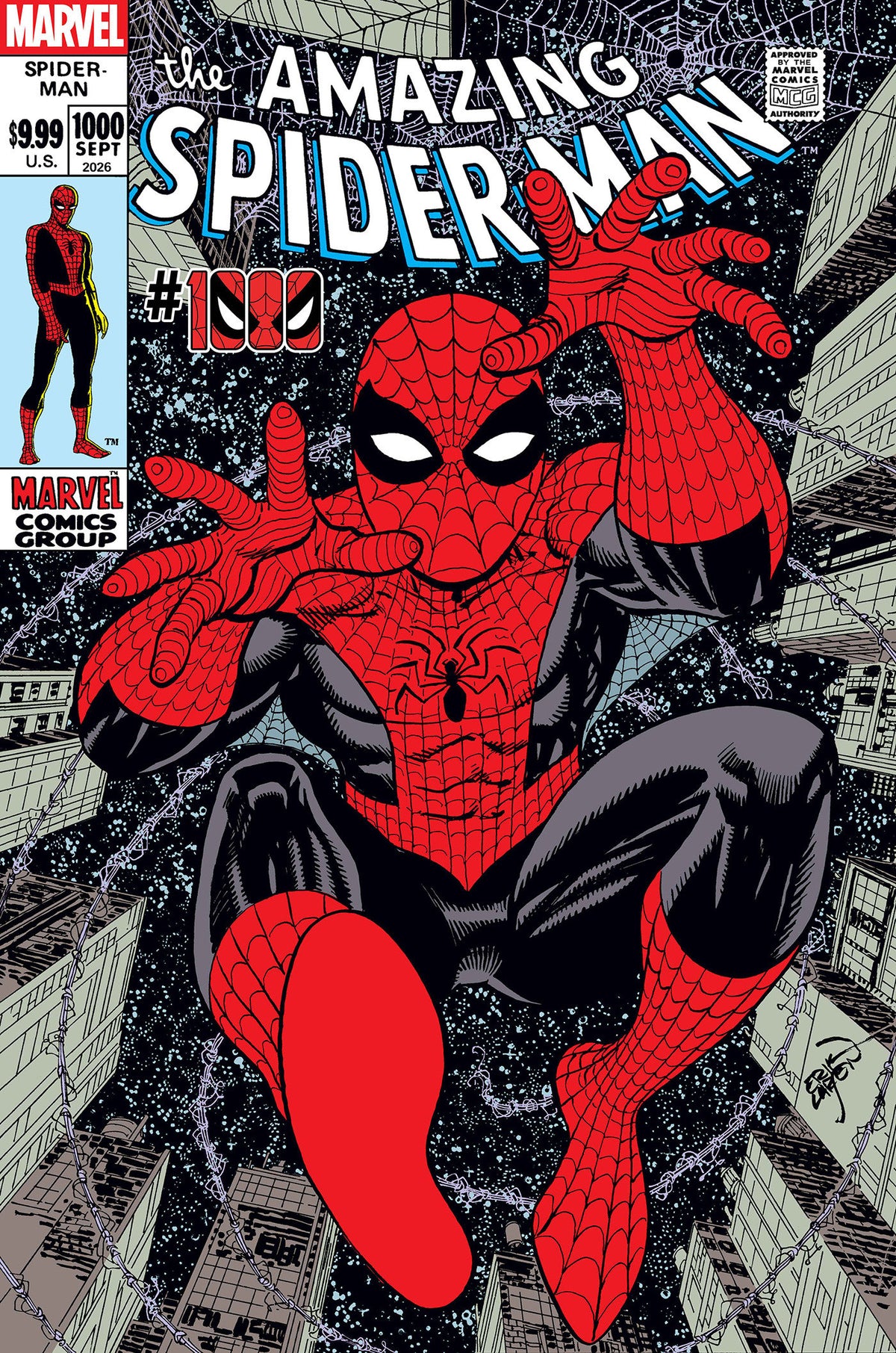 AMAZING SPIDER-MAN #1000 1:25 INCV ERIK LARSEN VAR