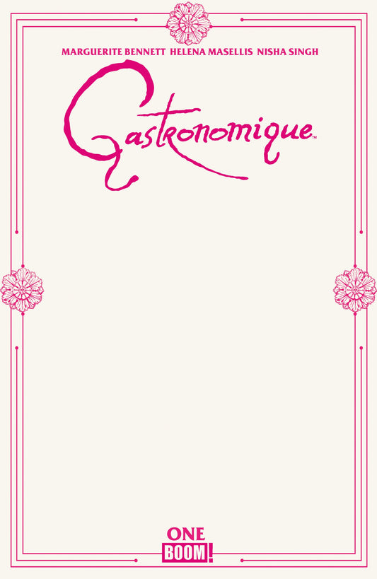 GASTRONOMIQUE #1 D BLANK SKETCH VAR CVR D