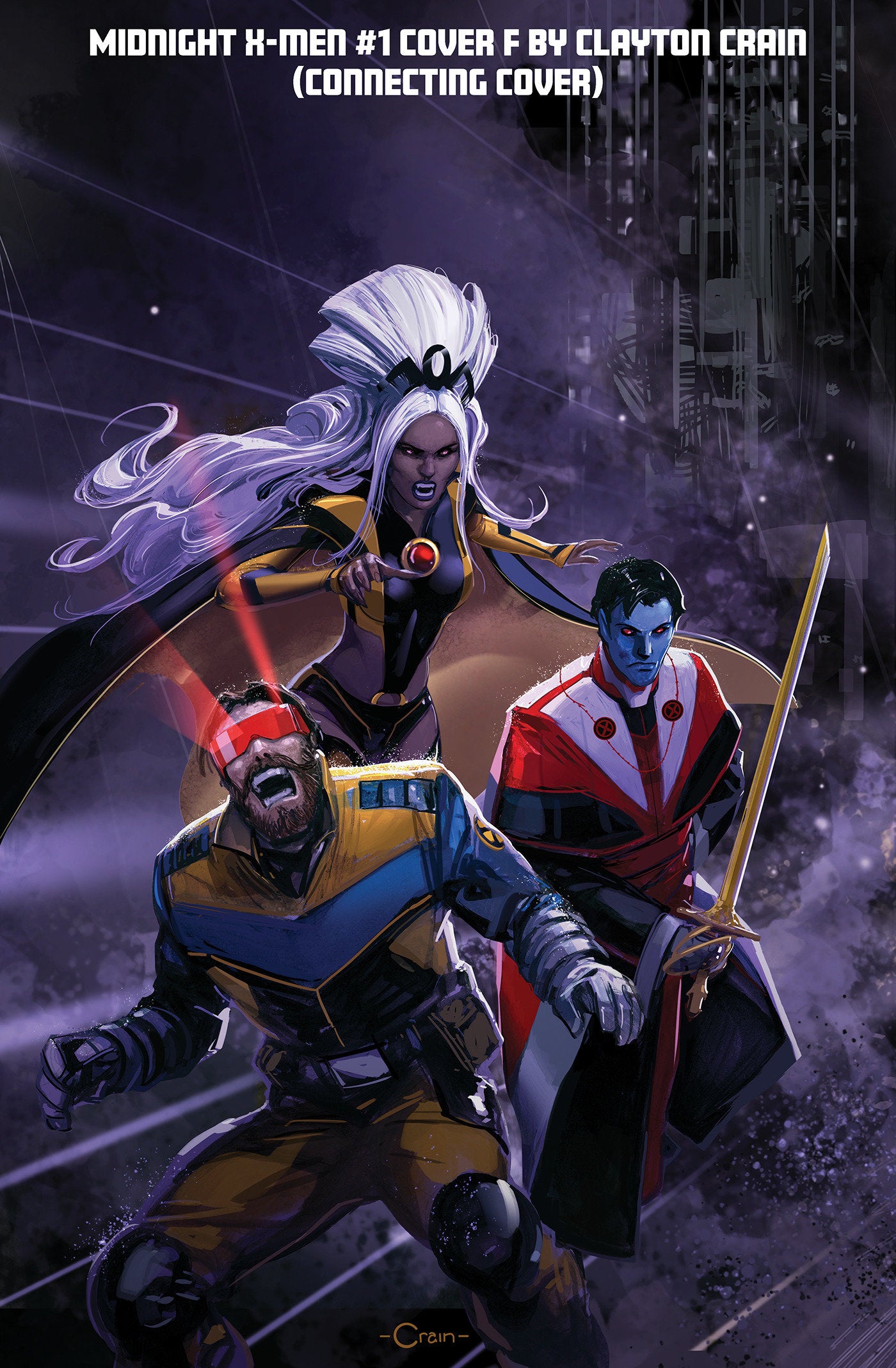MIDNIGHT X-MEN #1 COVER F CLAYTON CRAIN 3-PART CONNECTING VAR CVR E