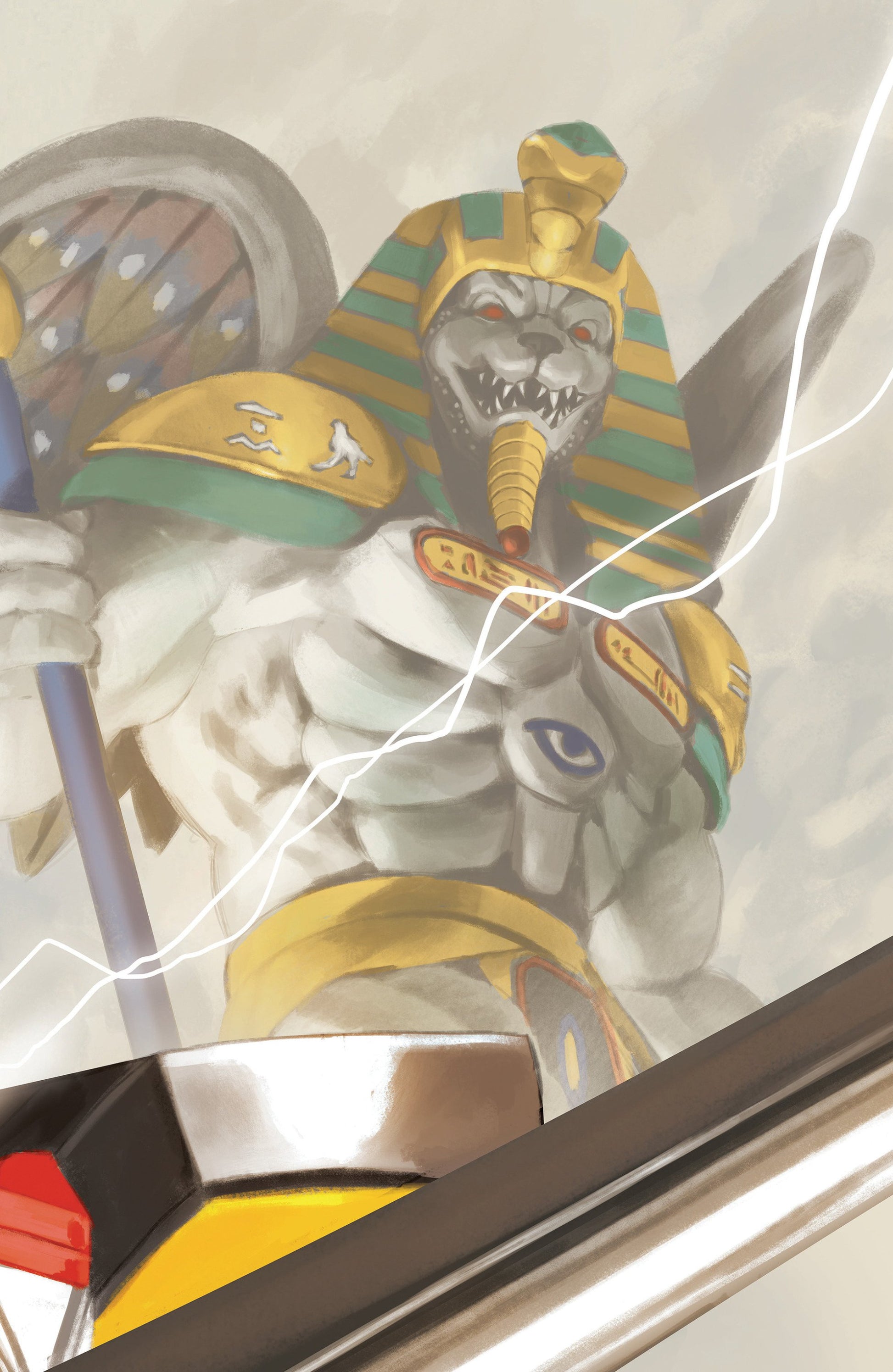 MIGHTY MORPHIN POWER RANGERS 2026 #3 C MEGAZORD CARD STOCK CONNECTING VAR FULL ART MERCADO CVR C