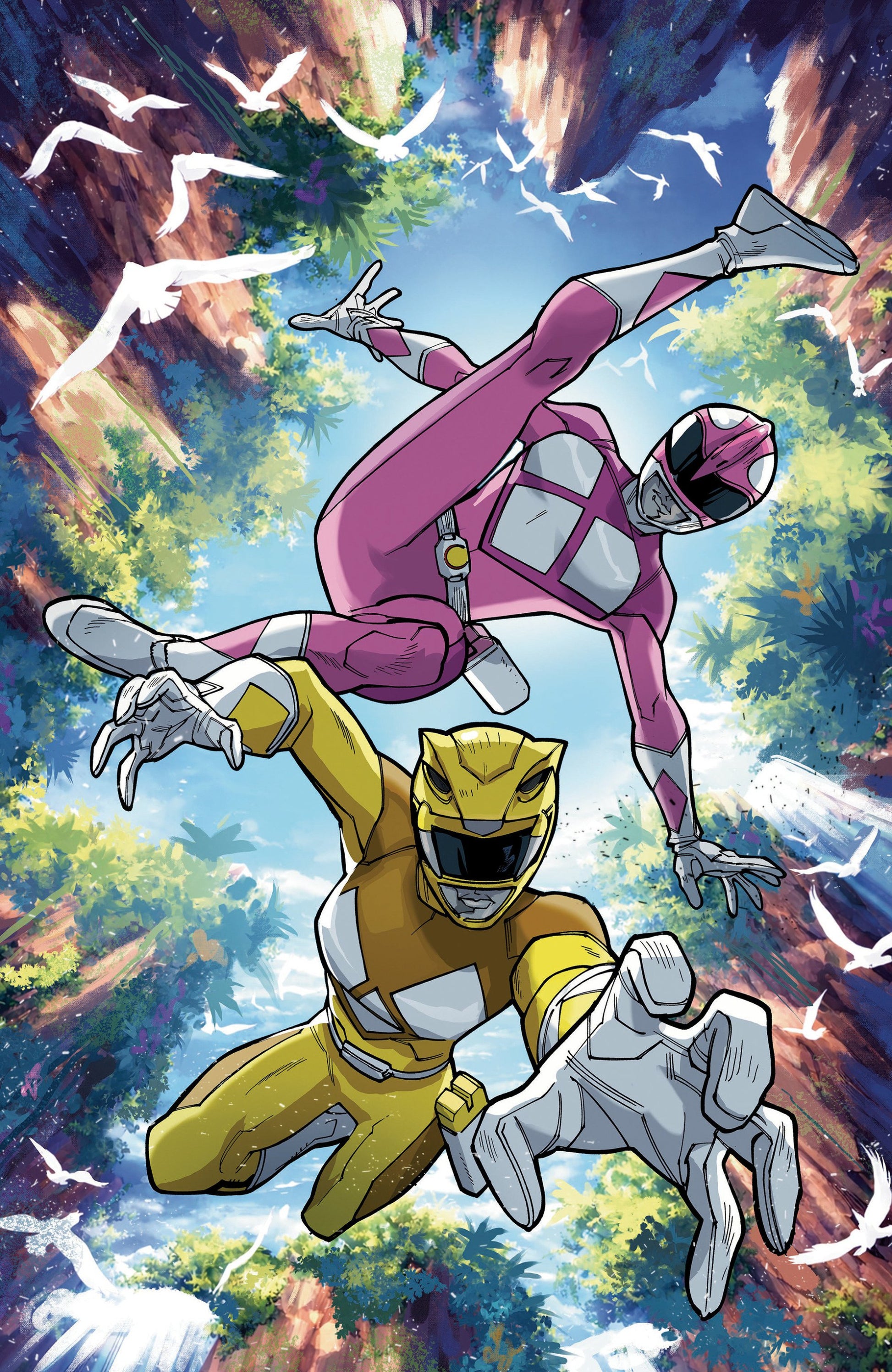 MIGHTY MORPHIN POWER RANGERS 2026 #3 E FOIL VAR FULL ART FOIL BALM CVR E