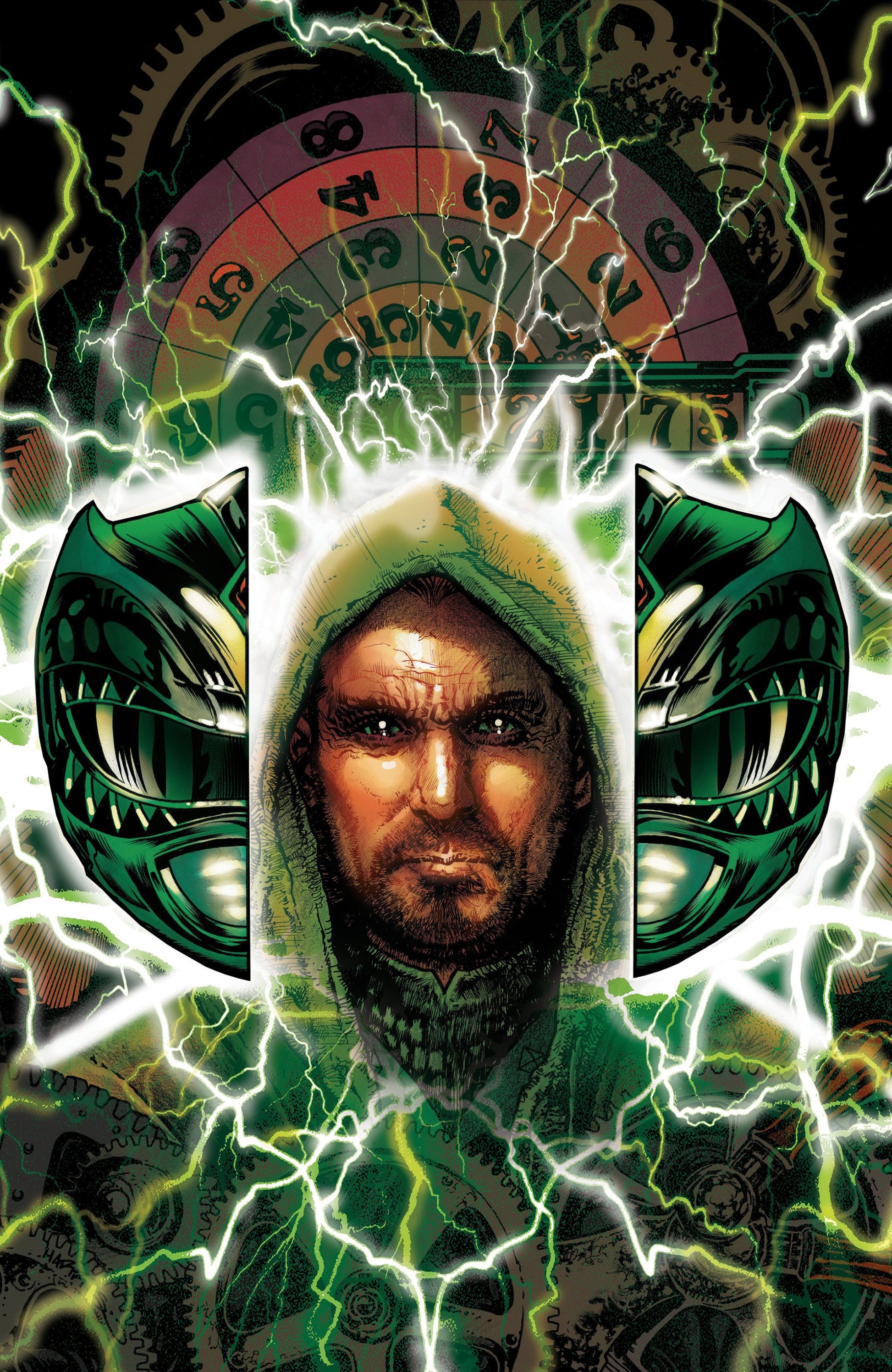 POWER RANGERS GREEN ##1 F FOIL VAR FULL ART FOIL HARRIS CVR F