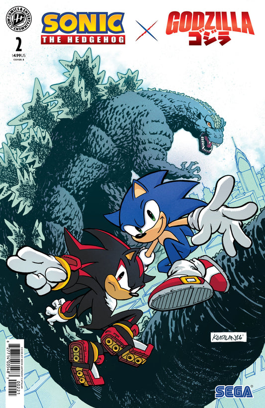SONIC THE HEDGEHOG X GODZILLA #2 CVR B CATALAN VAR