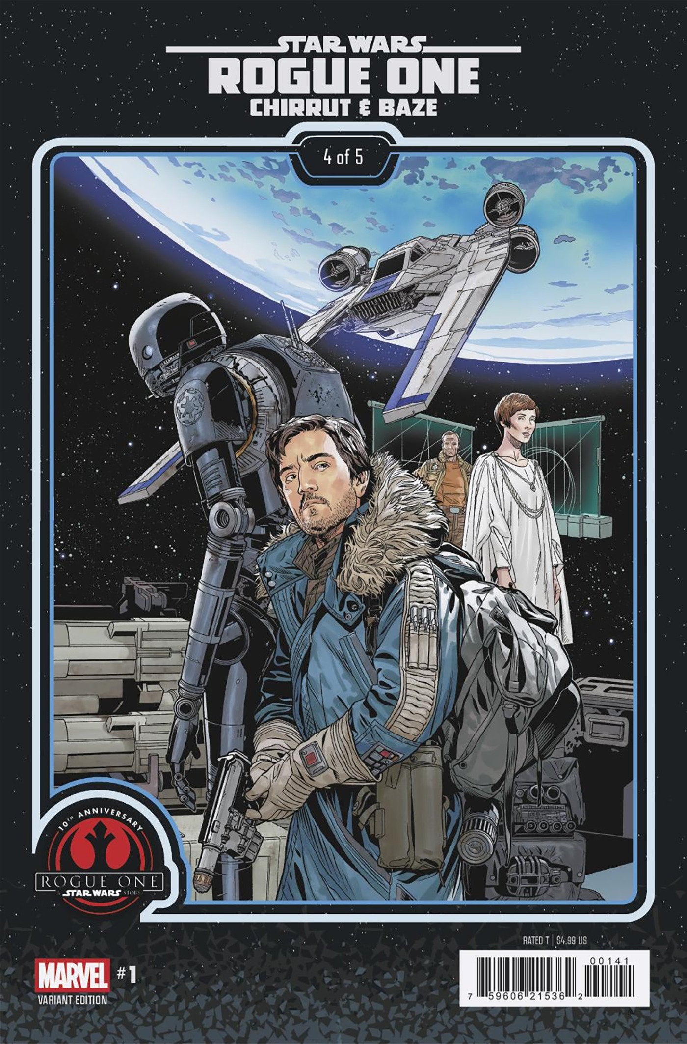 STAR WARS ROGUE ONE - CHIRRUT AND BAZE #1 CHRIS SPROUSE ROGUE ONE 10TH ANNIVERSARY VAR CVR D