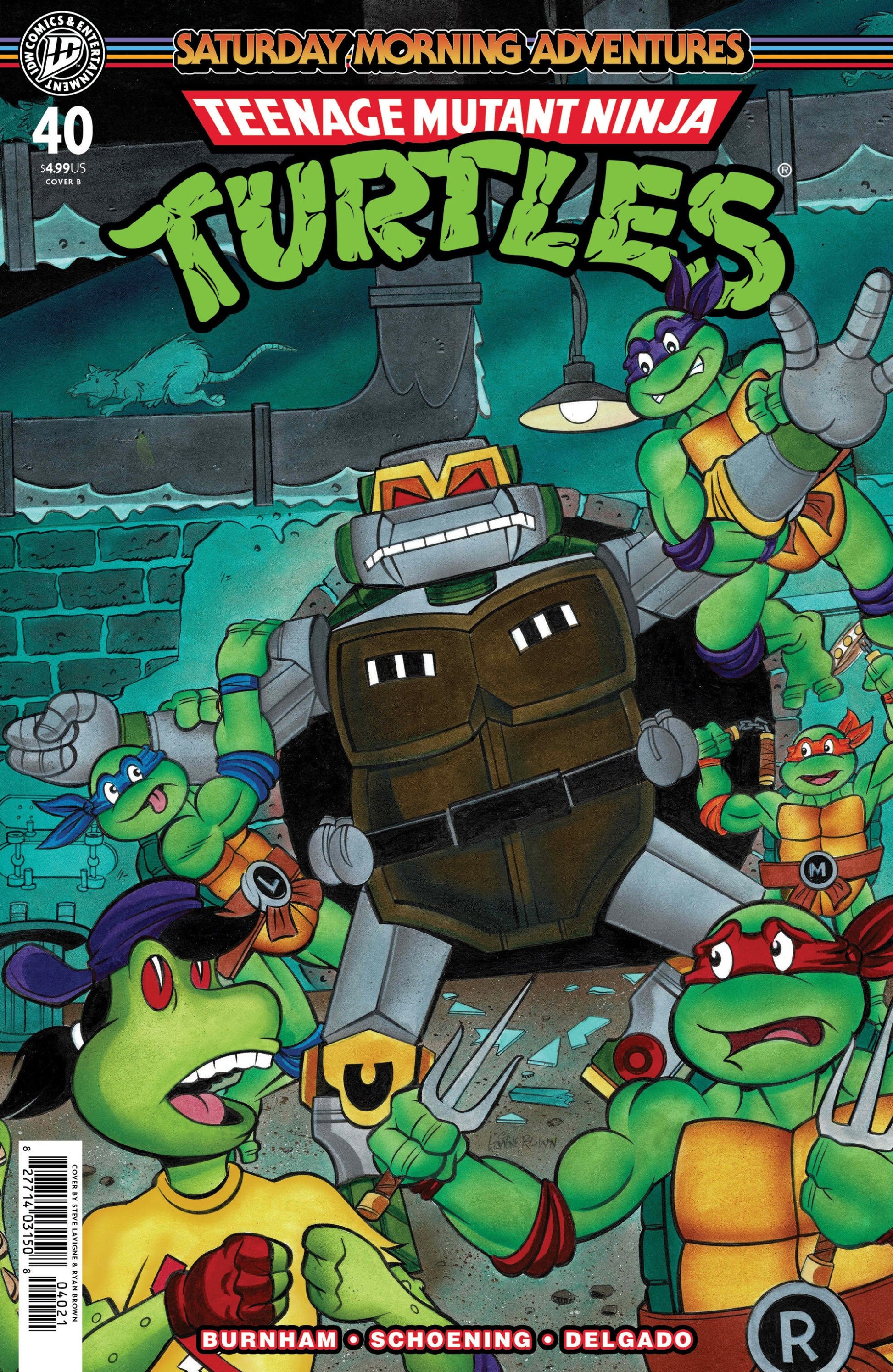 TEENAGE MUTANT NINJA TURTLES SATURDAY MORNING ADVENTURES #40 VAR B LAVIGNE CVR B
