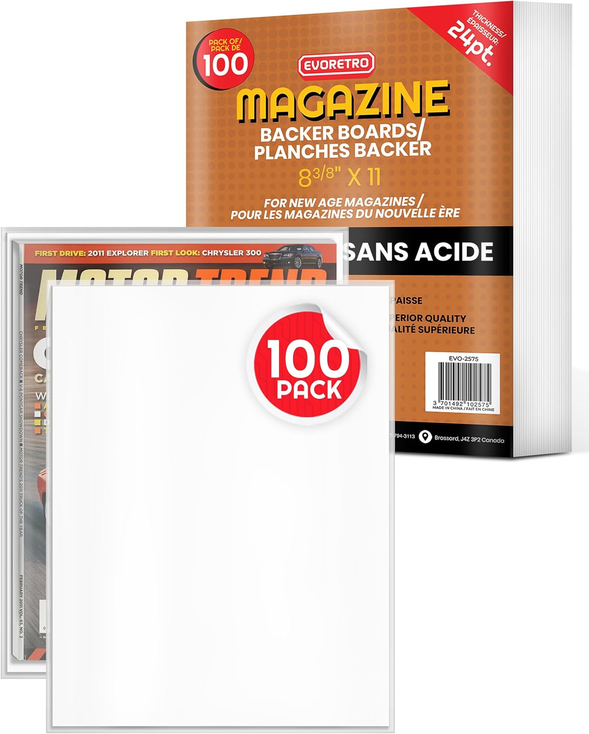EVORETRO MAGAZINE BOARDS 100 PACK