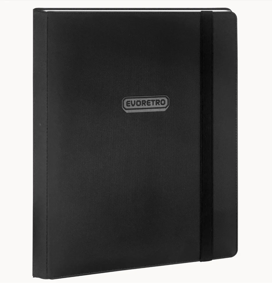EVORETRO REGULAR CARD BINDER 9 POCKET WITH ELASTIC BLACK