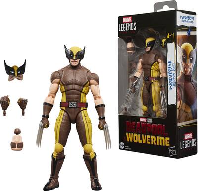 MARVEL LEGENDS DEADPOOL 3 WOLVERINE BROWN SUIT