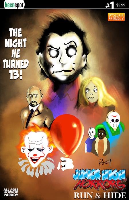 JUNIOR HIGH HORRORS RUN & HIDE #1 ONE SHOT CVR B ROB POTCHAK THE NIGHT HE TURNED 13 VAR
