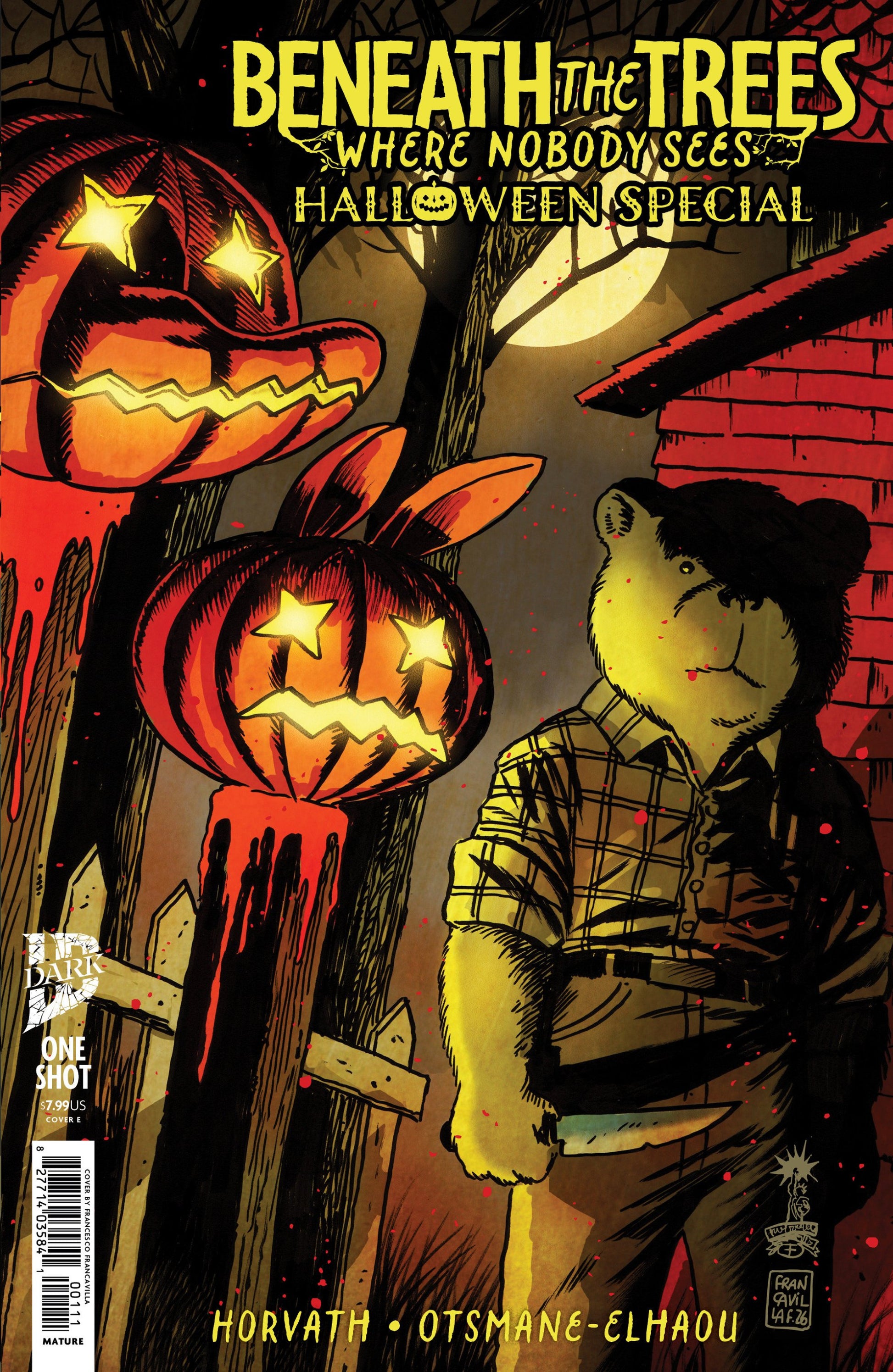 BENEATH THE TREES WHERE NOBODY SEES HALLOWEEN SPECIAL VAR E FRANCAVILLA IDW GOES DARK VAR CVR E