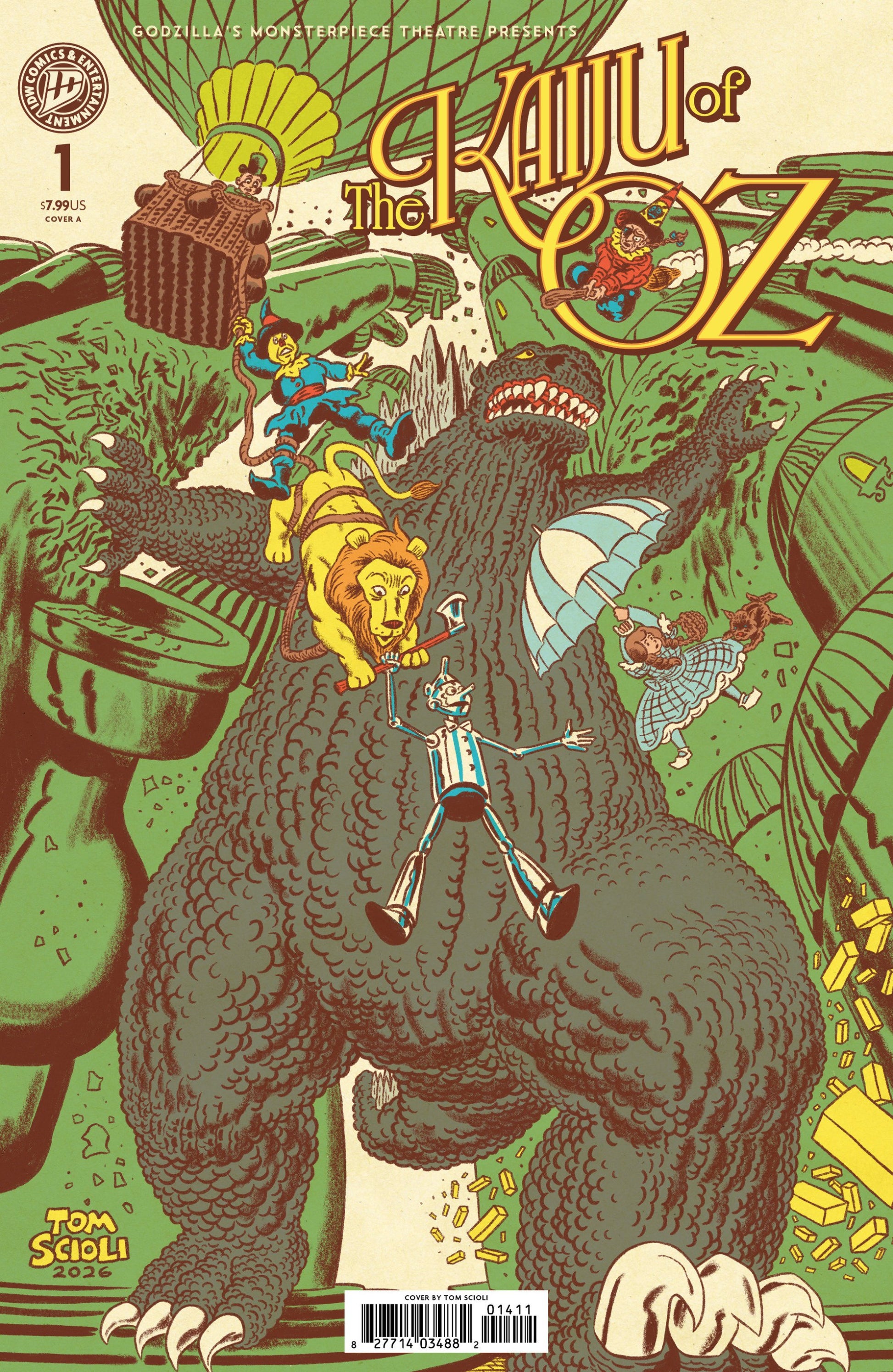 GODZILLAS MONSTERPIECE THEATRE PRESENTS THE KAIJU OF OZ COVER A SCIOLI CVR A