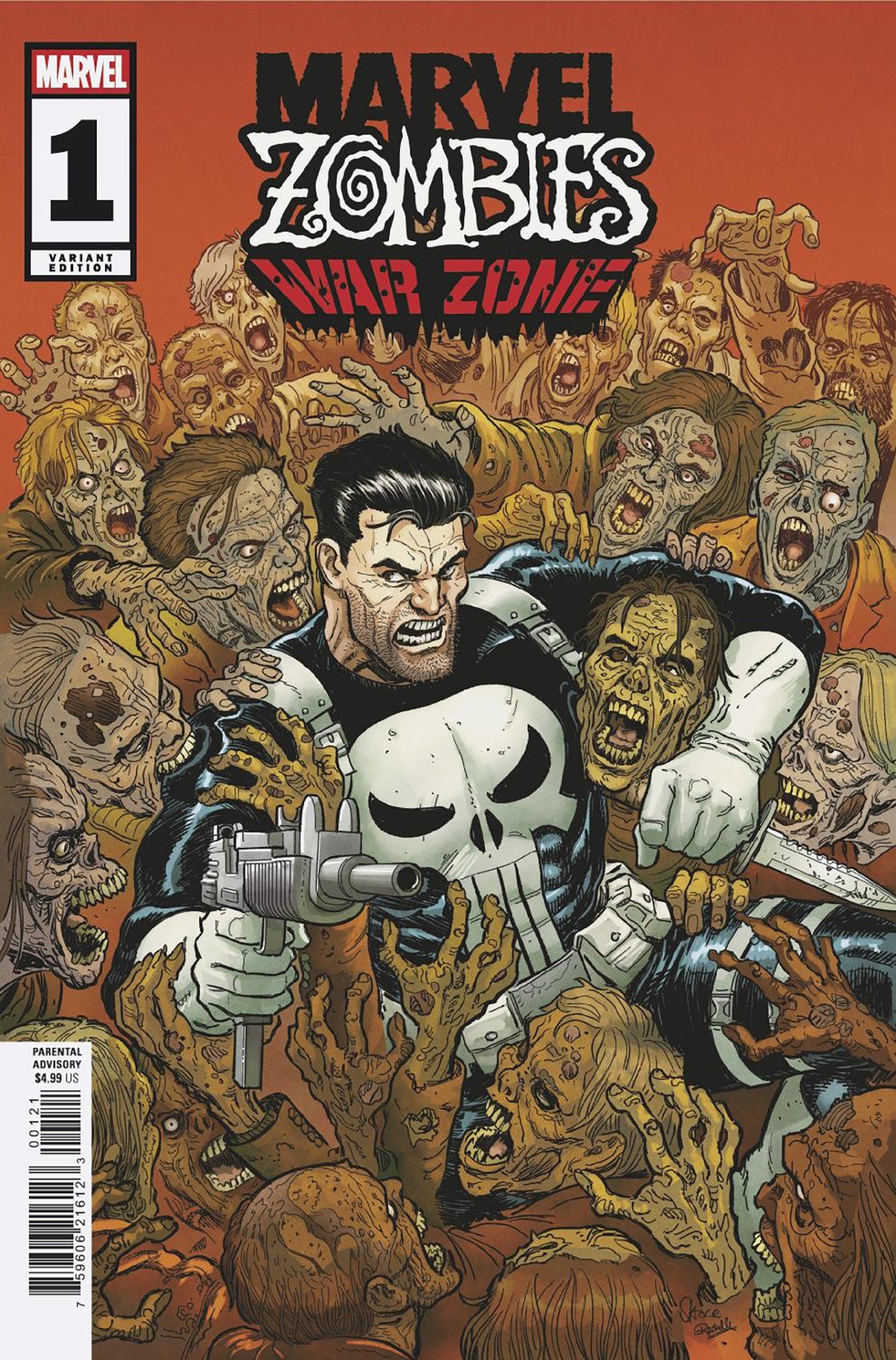 MARVEL ZOMBIES WAR ZONE #1 STEVE SKROCE VAR CVR B