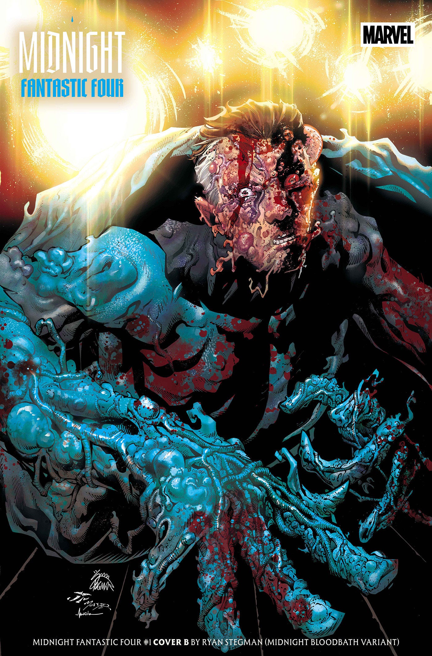 MIDNIGHT FANTASTIC FOUR #1 COVER B RYAN STEGMAN MIDNIGHT BLOODBATH VAR CVR B