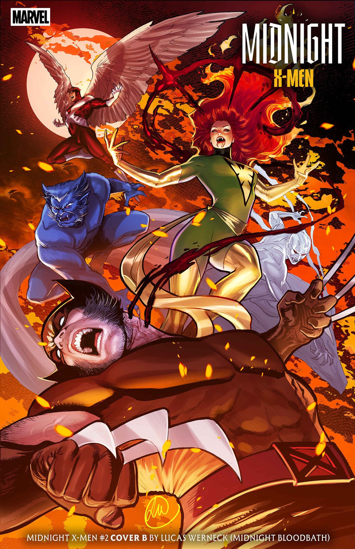 MIDNIGHT X-MEN #2 CVR B LUCAS WERNECK MIDNIGHT BLOODBATH VAR