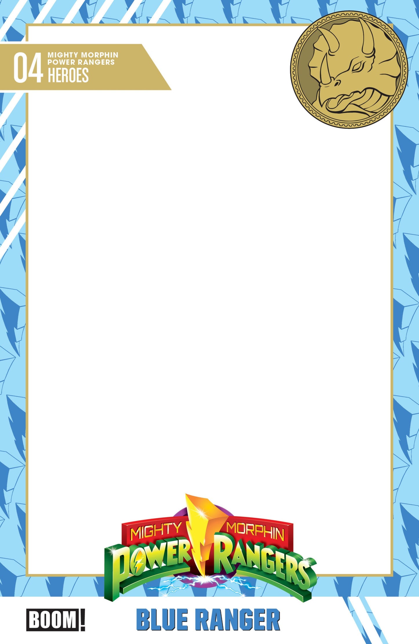 MIGHTY MORPHIN POWER RANGERS 2026 #4 D TRADING CARD BLANK SKETCH VAR CVR D